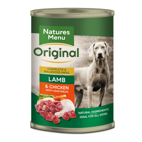 Natures Menu Lamb & Chicken Adult Wet Dog Food Can