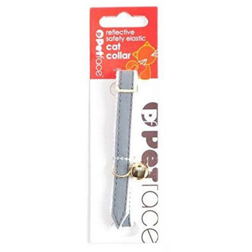 Petface Catkins Reflective Cat Collar - Silver