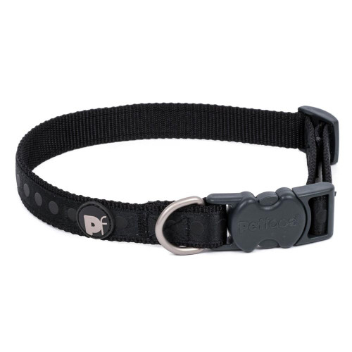 Petface Tonal Dots Dog Collar - Black