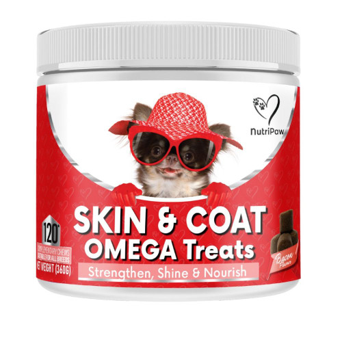 NutriPaw Skin & Coat Omega Treats 120 Chews NutriPaw Skin & Coat Omega Treats 120 Chews