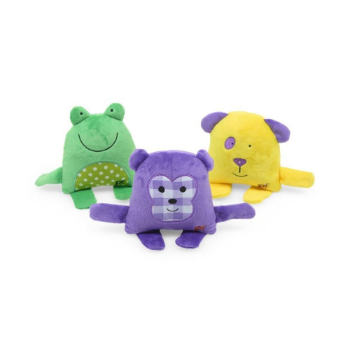 Little Petface Crinkle Feet Characters Mixed Plush Dog Toys
