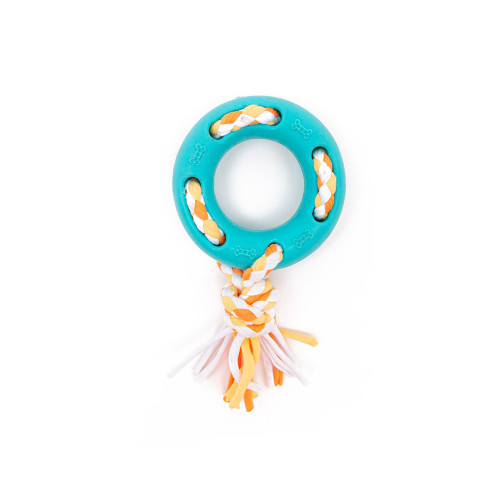 Little & Lively TPR Ring & Internal Jersey Rope Toy