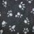 Hem & Boo Vet Bedding with Paws Fabric Pet Mat - Black
