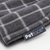 Petface Grey Window Pane Check Fleece Dog Blanket