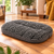 Fleece Charcoal Arrows Quilted Dog Mattress