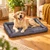 Petface Waterproof Memory Foam Bolster Dog Mat - Gray
