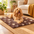 Non Slip Paws and Stars Vet Bed-Brown & Sand