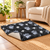 Non Slip Paws And Stars Vet Bed-Black Grey
