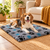 Non Slip Stars Vet Bed-Navy Grey & Blue