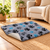 Non Slip Stars Vet Bed-Navy Grey & Blue