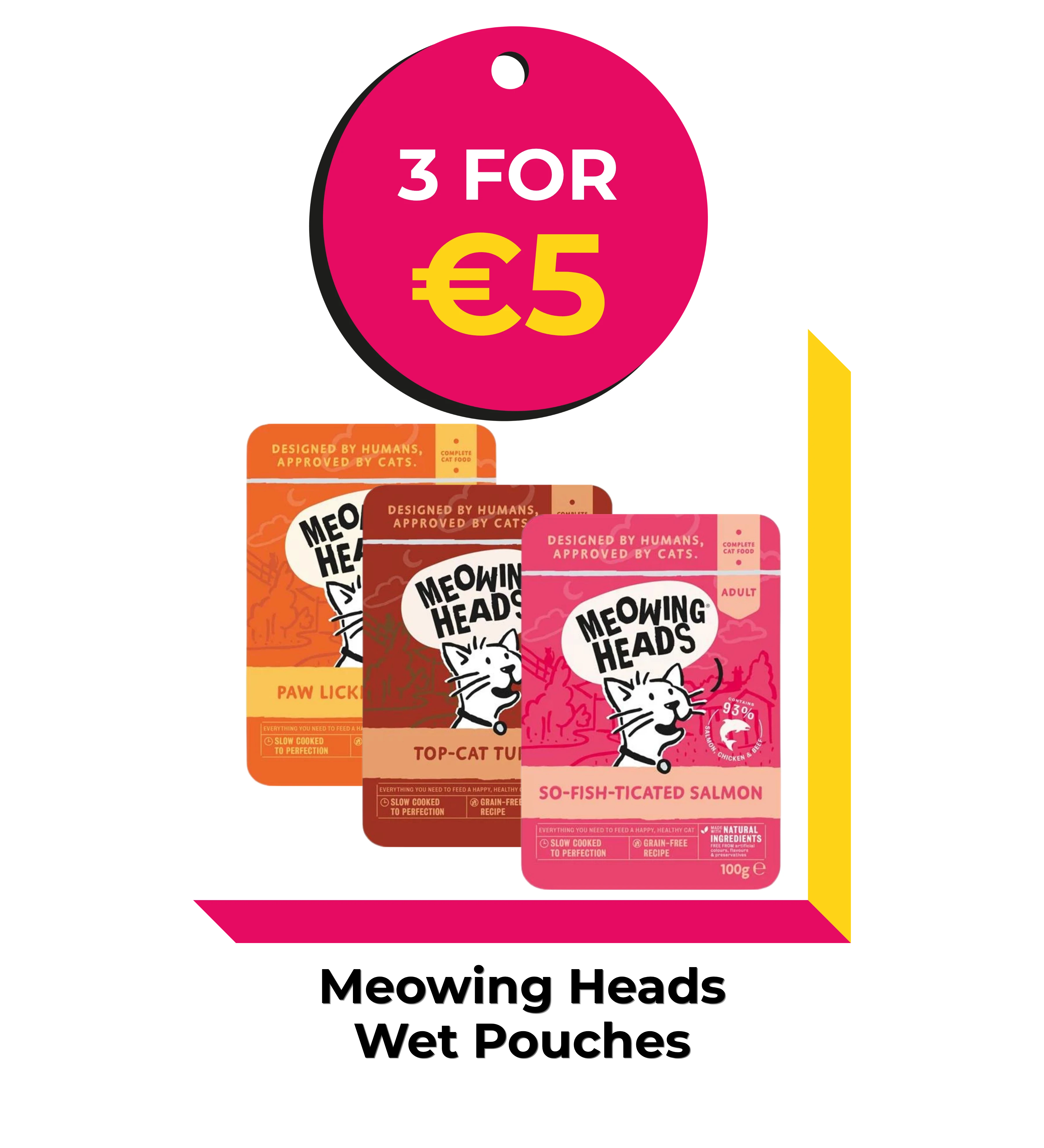 Meowing heads cat food sale in ireland