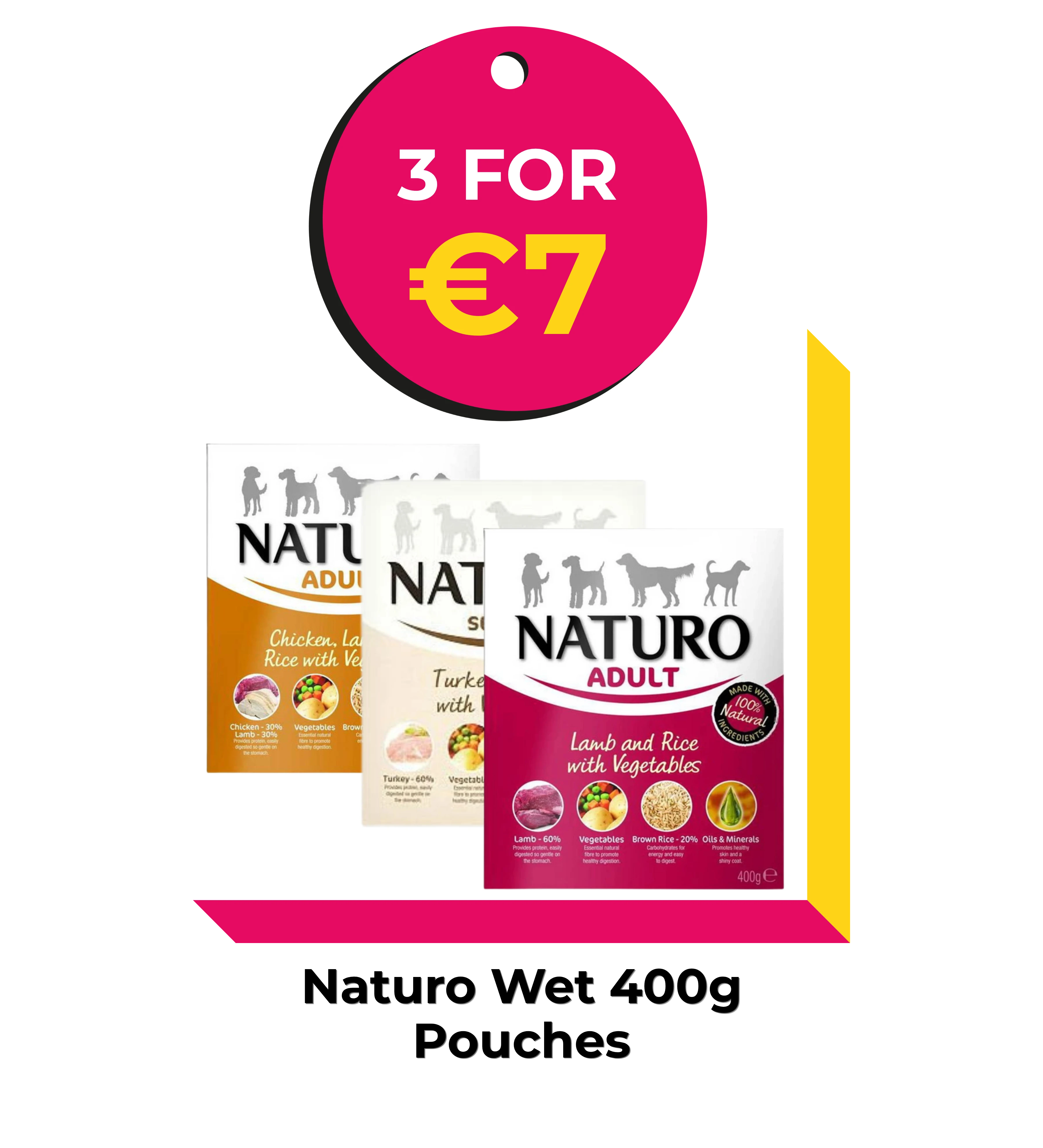 Naturo Wet dog Foodsale in ireland