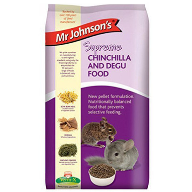 Mr Johnsons Supreme Chinchilla and Degu Food Petworlddirect