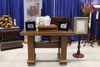 Cherry Altar and Lighted Urn Pedestal