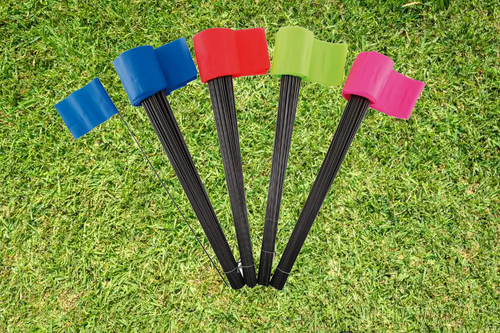 Plain Vinyl Marking Flags 2.5" x 3.5"