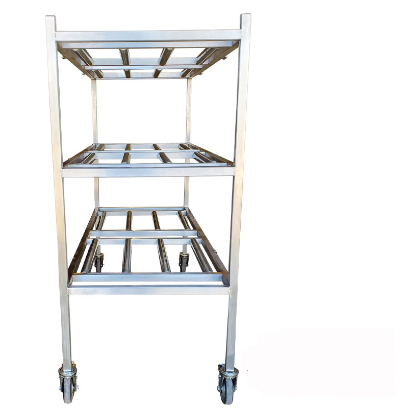 Stainless Steel Side Load Mortuary Roller Rack