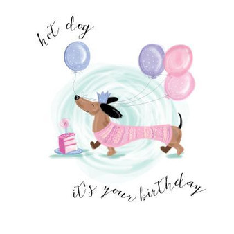 Sausage Dog Birthday Card by Pink Pig