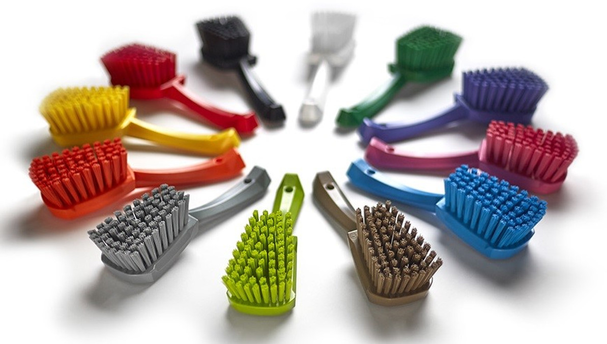 Food-Grade Hygienic Tube Brushes - Color Coded