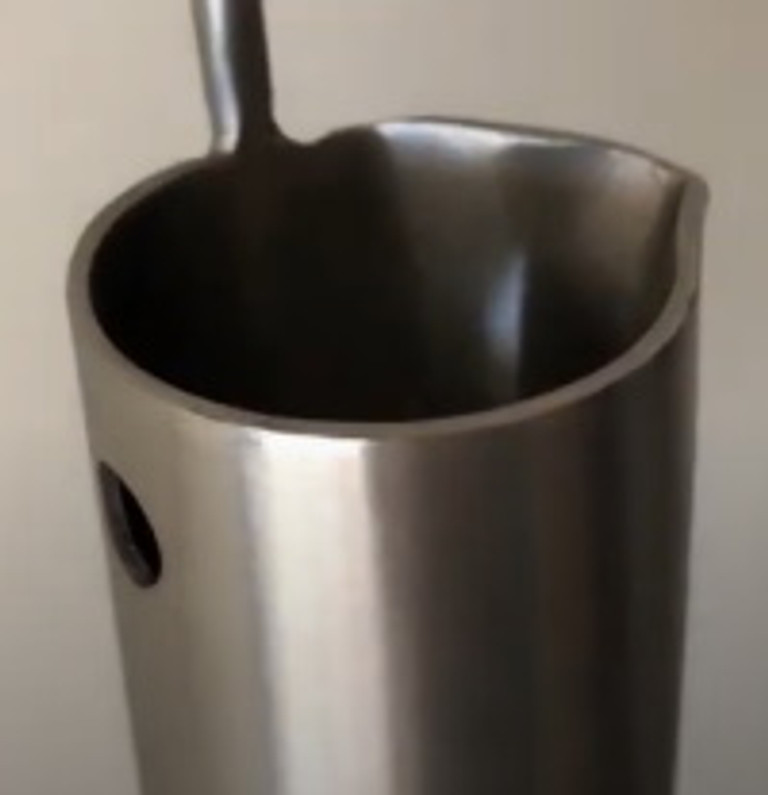 Unsanitary ice scoop can contaminate ice in the bin!