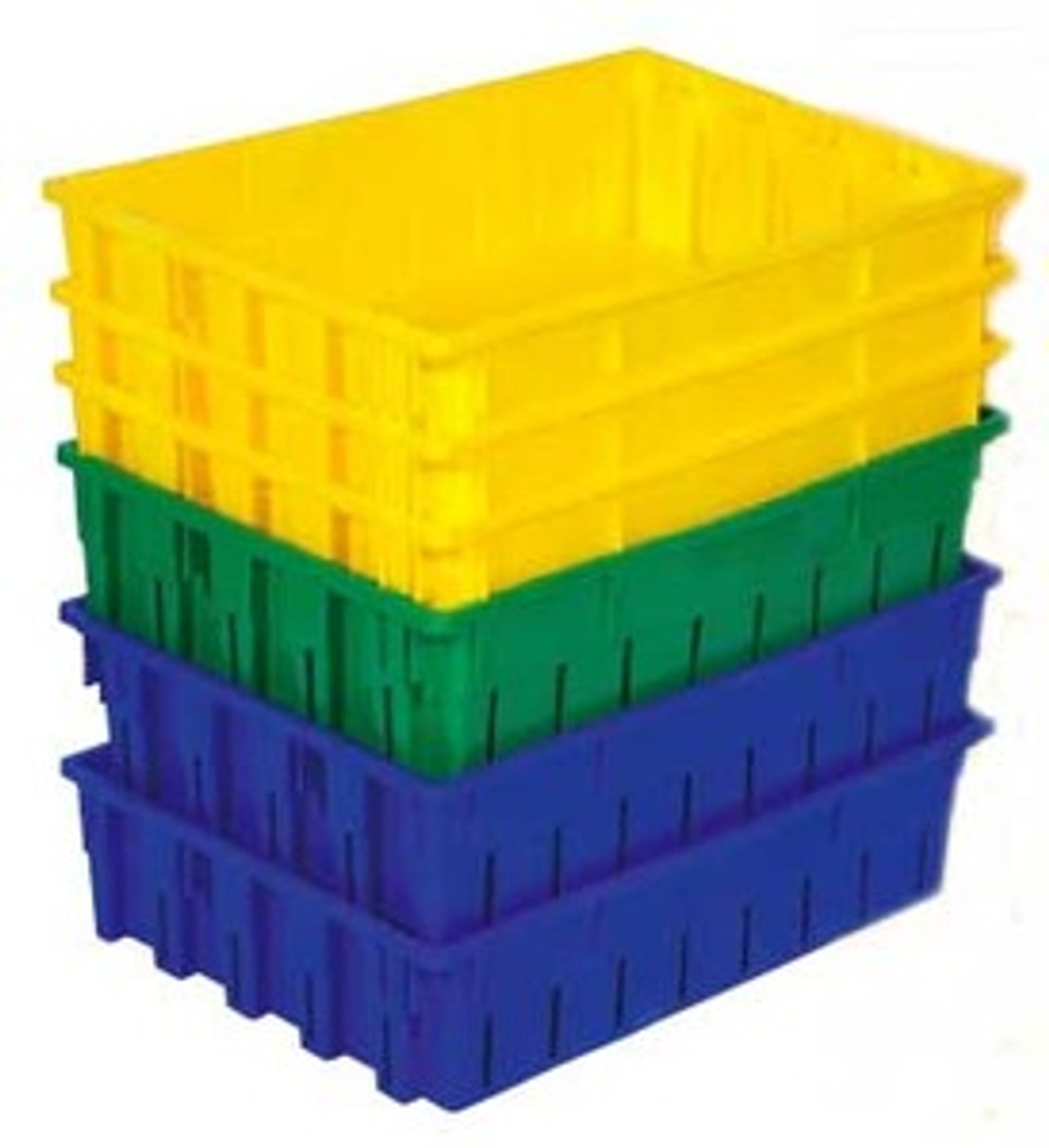 Plastic Vented Berry Tray Totes/Lugs - Nestable/Stackable