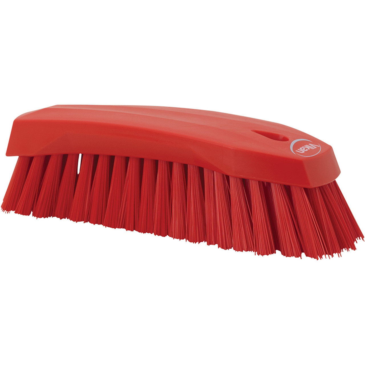 Vikan Ultra-Slim Cleaning Brush with Long Handle, 23.62 Medium, Red, One  size, Multi