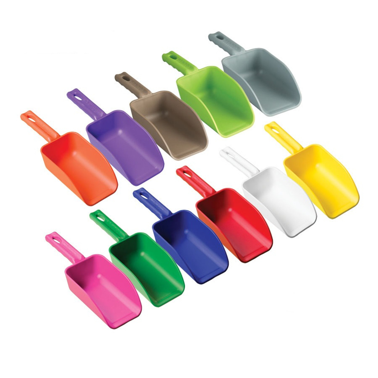 Remco 6300 16 oz. Color-Coded Mini Hand Scoops - 5 Pack