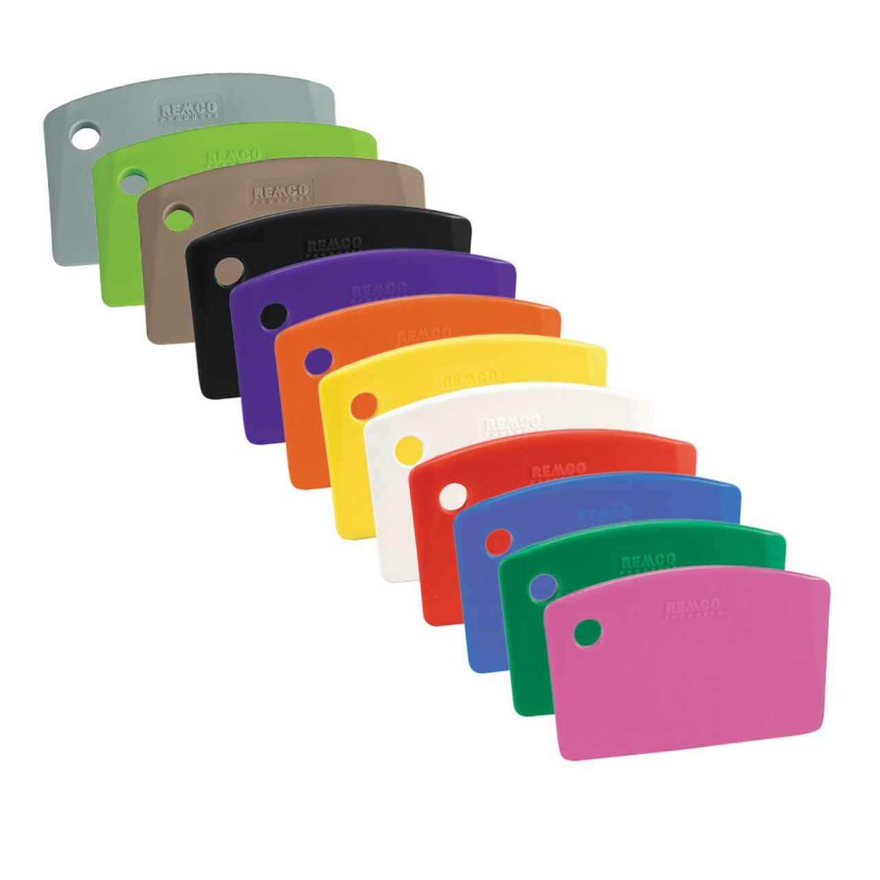 Plastic Hand Scraper - 8 Width - Multi Color Plastic Scrapers by Remco