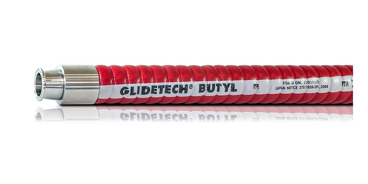 Glidetech Butyl Hose  Food Grade Transfer Hose (Tri-Clamp)
