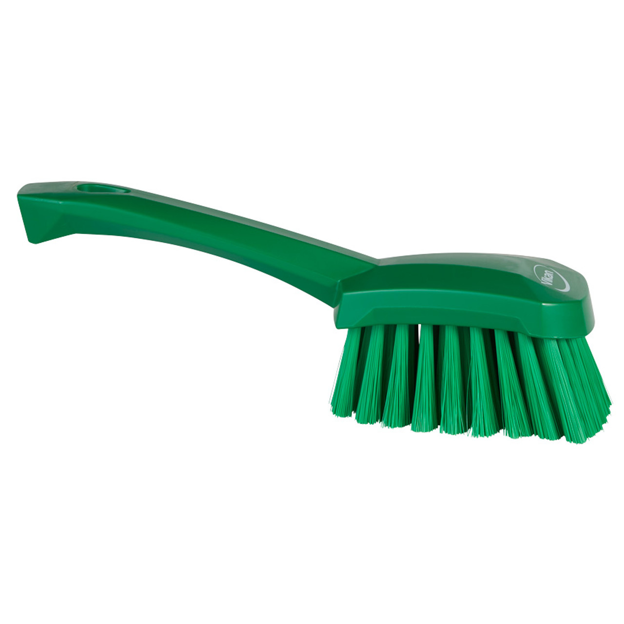 Vikan 41982 10 5/8 Green Washing Brush with Soft Bristles