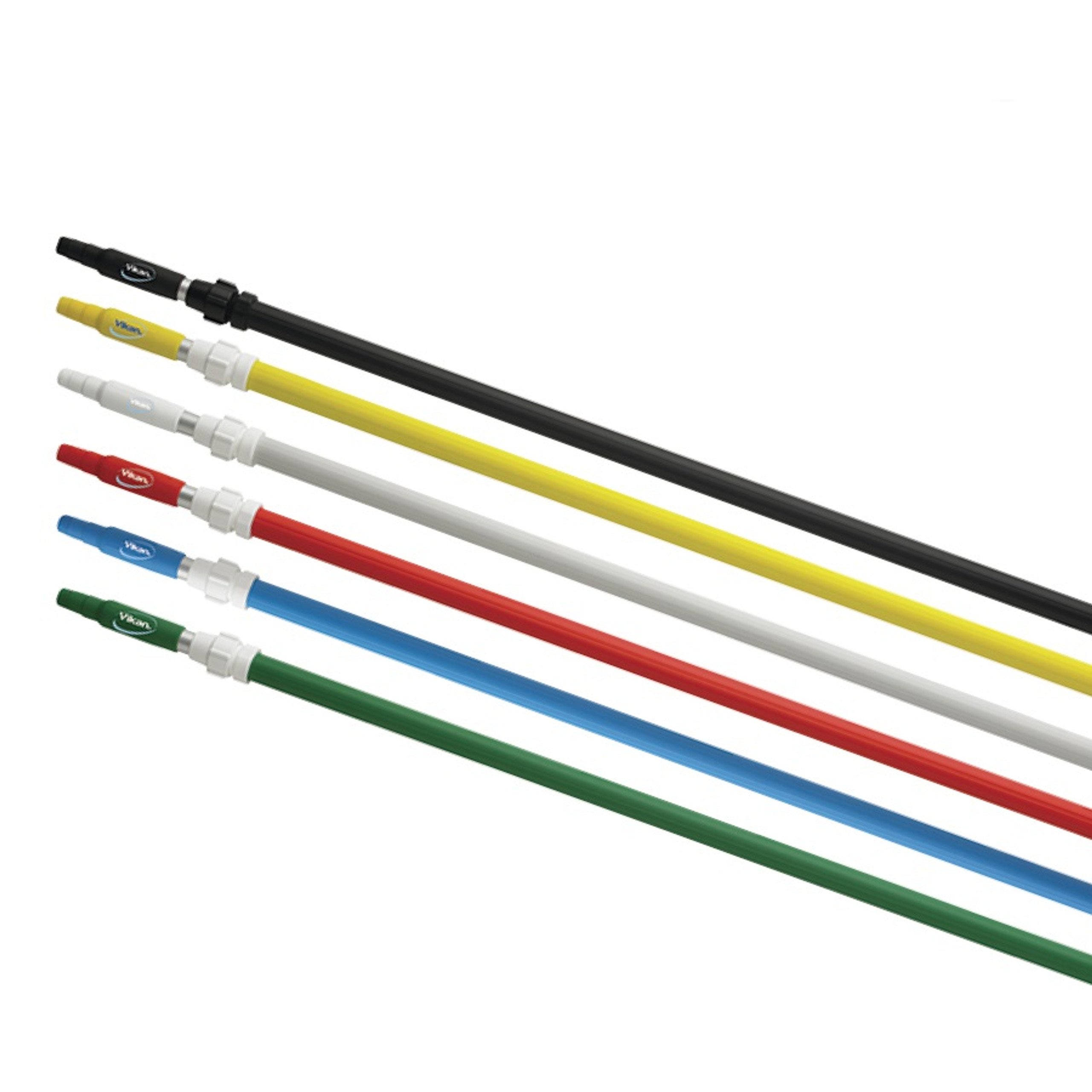 Vikan 2975 62"113" Aluminum Telescopic Extension Handle