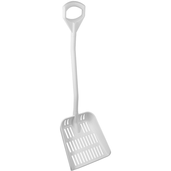 Vikan 56045 Large Ergonomic Sieve Shovel in White