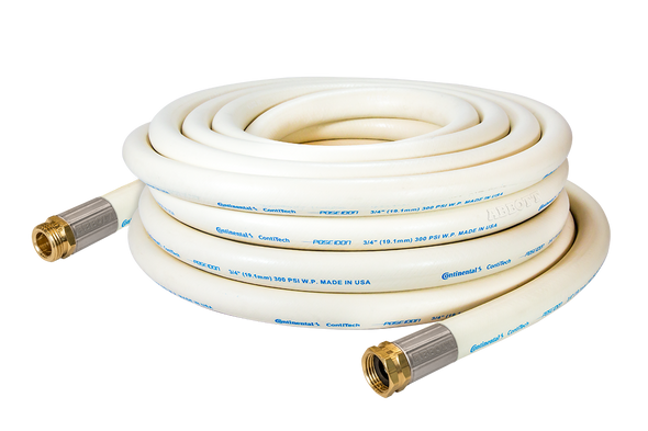 75 Ft. Fortress 300 White Wash-Down Hose Assembly Coil