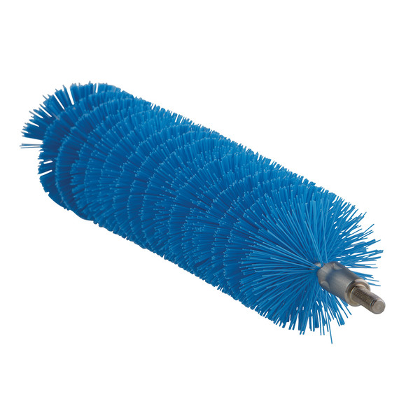 1.6" Tube Brush for Flex Rod in Blue (Angle View)