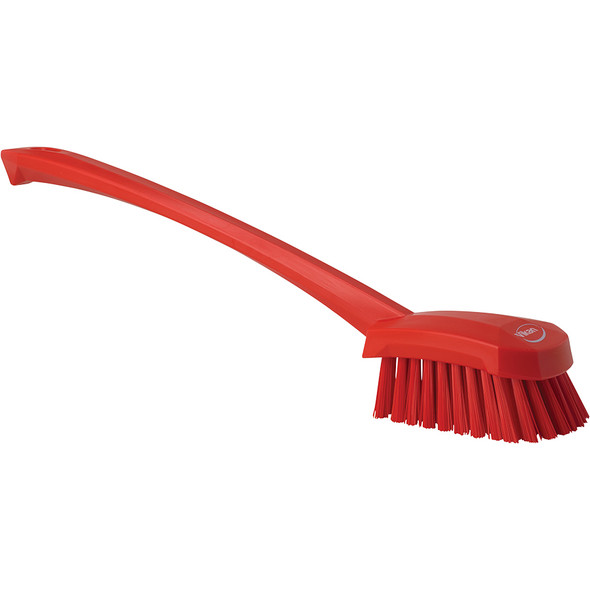 Vikan 4186 Long-Handled Scrubbing Churn Brush Stiff Bristles