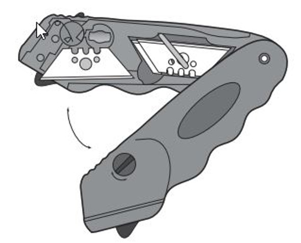 N1019953-Safety Cutter. Double-Sided, ergonomic. Red. N1019953