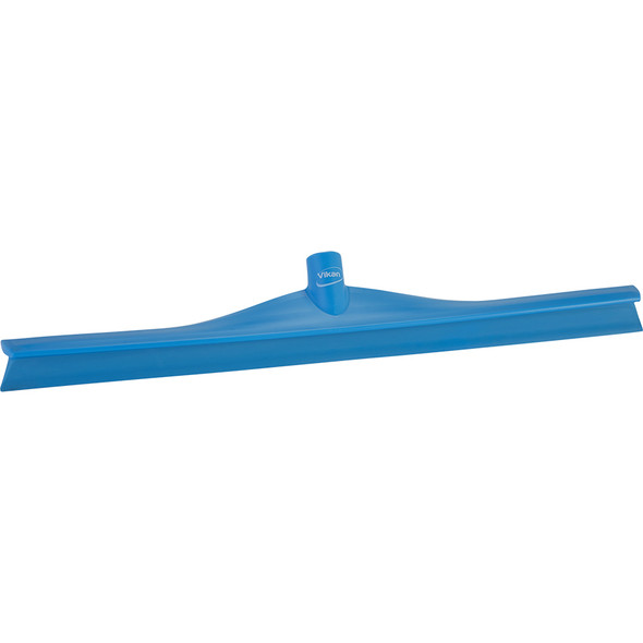 24" Single Blade Squeegee with 60" Handle in Blue (Front View)