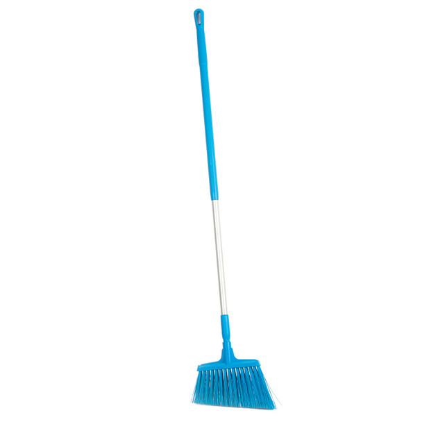 Vikan 2914 12" Stiff Angle Cut Broom w/ 51" Alum Handle