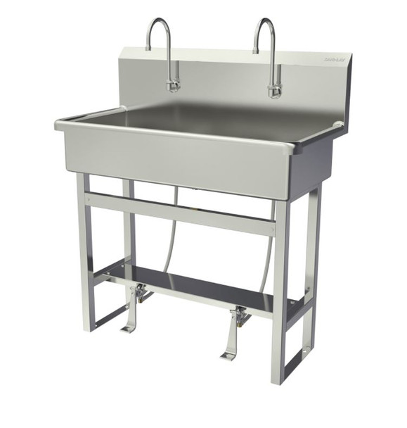 SANI-LAV 54F1 Two-Person Hands-Free Floor Mounted Wash Station