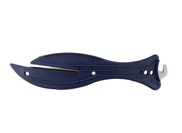 Dark Blue Fish 600M Metal Detectable Safety Knife