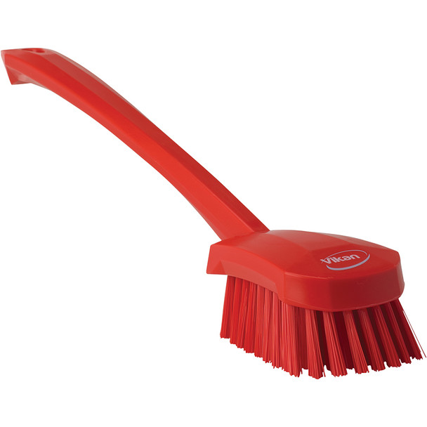 Vikan 4186 Long-Handled Scrubbing Churn Brush Stiff Bristles