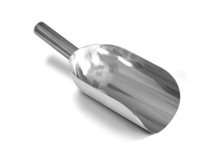 SANI-LAV Model 43RD 8 oz. 316 Stainless Steel Pharma Scoop