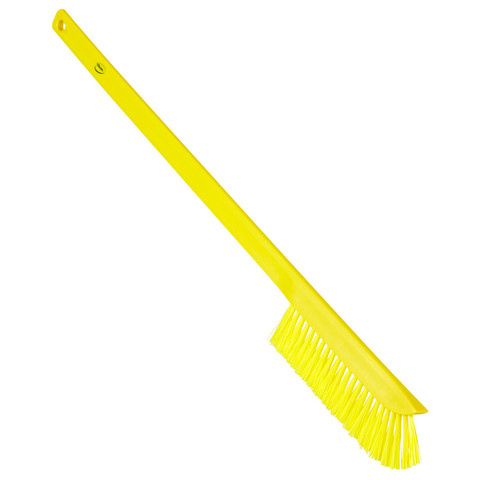 Vikan 4185 Narrow Head Long Handle Stiff Cleaning Brush