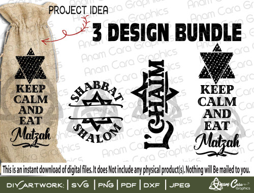 Bundle of 3 Passover Designs #3