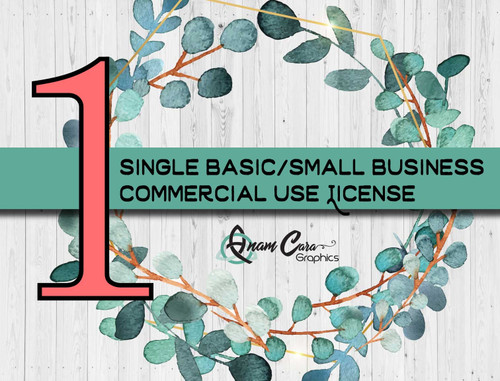 SINGLE Basic/Small Business Non-Exclusive Commercial Use License for One design