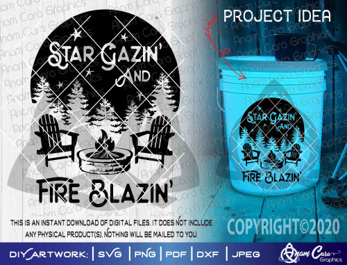Star Gazin' and Fire Blazin Fire Pit