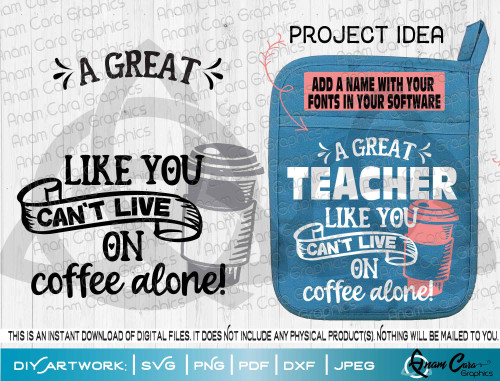A Great ___ Like You Can't Live on Coffee Alone