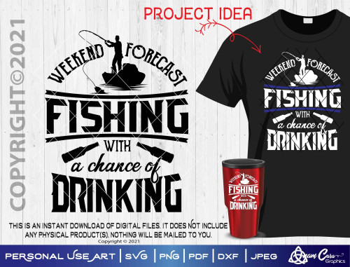 Weekend Forecast Fishing w a chance of Drinking