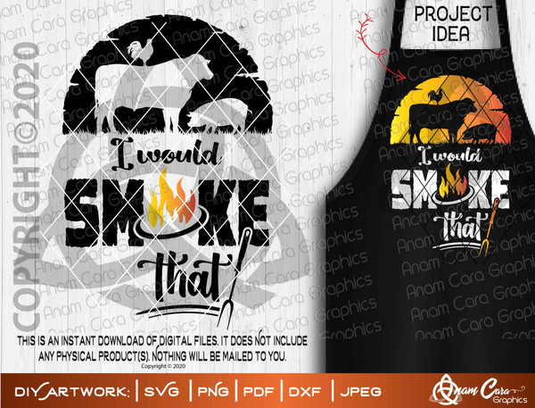 I would Smoke That! BBQ Smoker SVG