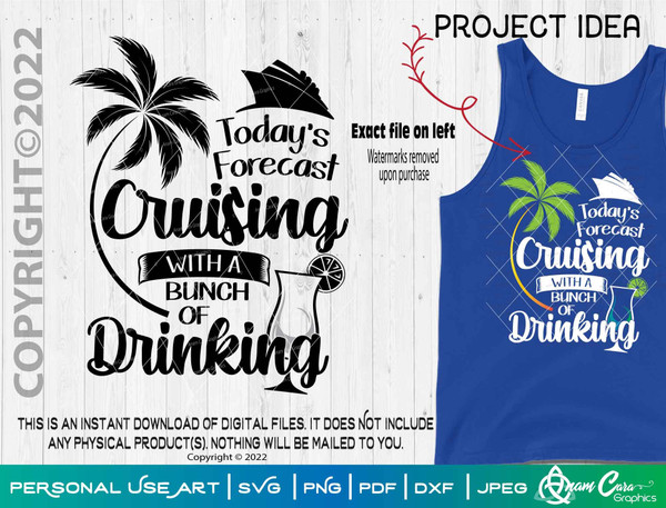 Today's Forecast-Cruising with a Bunch of Drinking