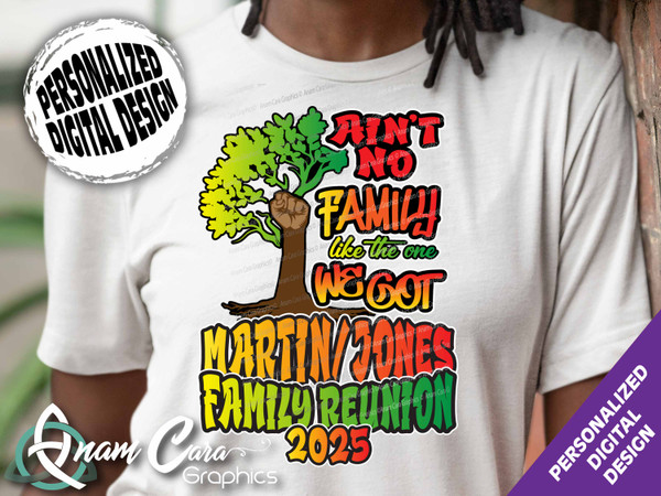 Ain't No Like the One We Got Family Tree - Personalized Custom Digital Design